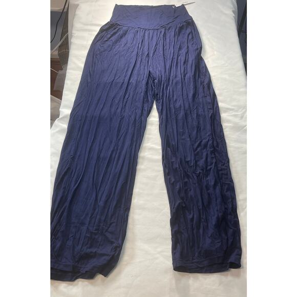 Ododos 30 Inch Wide Leg Lounge Pants -NWT in Navy size Large - Picture 6 of 8